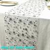 Sheer Mesh Bling Star Table Runner Star Pattern Romantic Mesh Table Runner Polyester Shimmery Glitter Table Runner