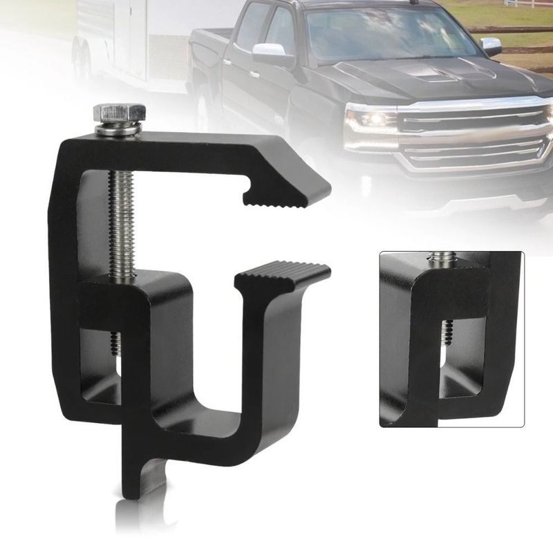 Aluminum Truck Canopy Clamps Secure Heavy-Duty Camper Shell Mounting Clamps Black/Silver Corrosion Resistant