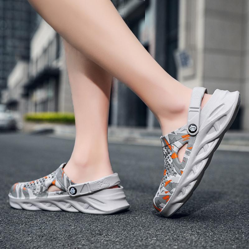 Sandals for Men Summer Casual Beach Shoes Clogs Half Slippers