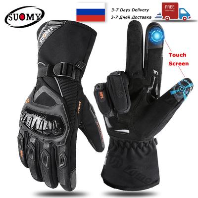 Update New Suomy Winter Warm Motorcycle Gloves New Waterproof Windproof Guantes Moto Luvas Touch Screen Motosiklet