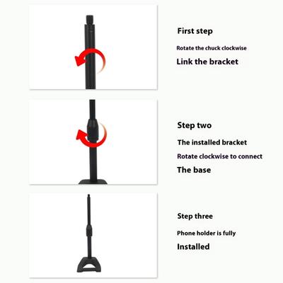 Metal Camera Stand Base With1/4'' 3/8'' Threads for Studio and Adventure Use Adjustable Phone Camera Holder