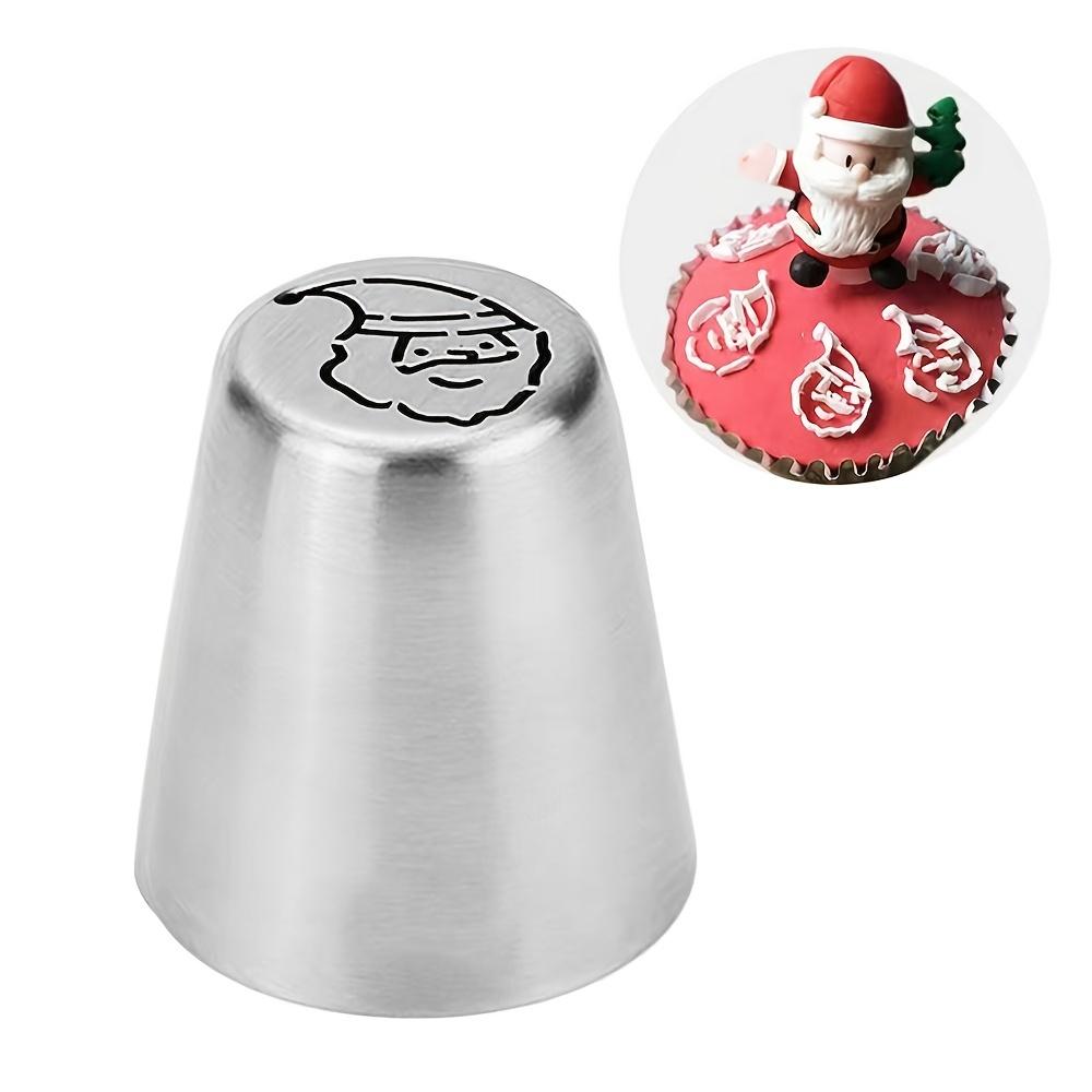 1 set of Russian decorating nozzles snowflake Christmas tree holly leaf squeezing nozzle cupcake dessert baking decoration decorating nozzle