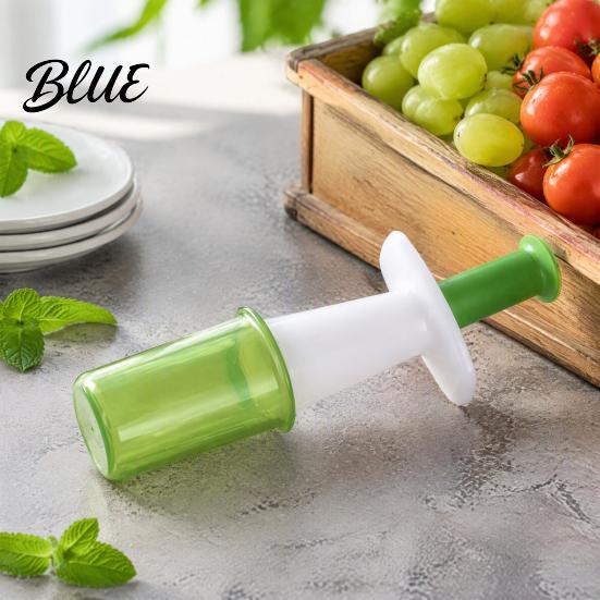 Handheld Fruit Processor Grape Slicer for Toddlers Kids Stainless Steel Vegetable Cutter Easy Clean Kitchen Tool Snacks Salad Preparation 4-Section