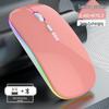 OLOEY Rechargeable Bluetooth Silent Mouse with LED and Battery Display