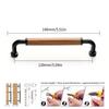 Walnut Pull Wardrobe Cupboard Handle Kitchen Door Cabinets Knobs Wood Cabinet Pull Nature Style Wooden Cabinet Handle