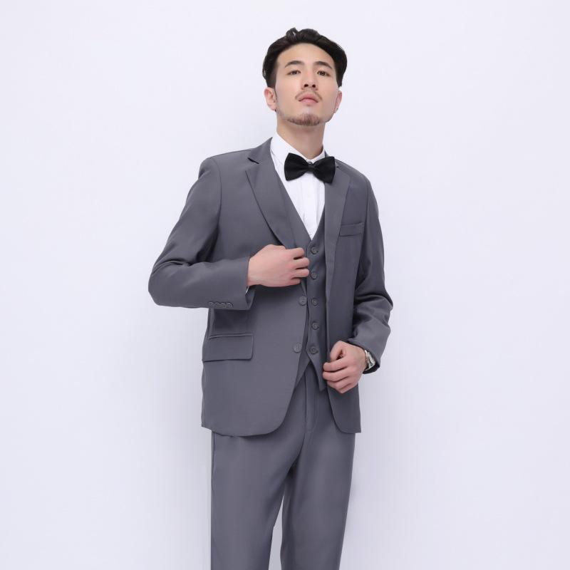 Men's Slim Fit Business Casual Suit Jacket - Solid Color for Work or Interviews