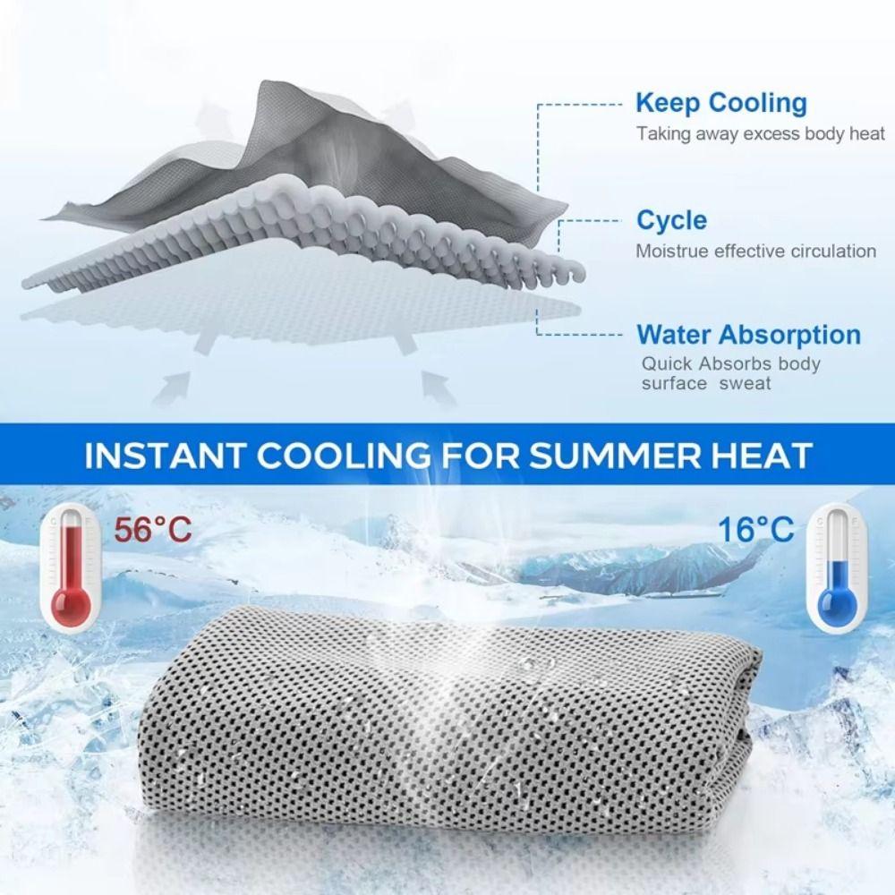 Mini Sports Cold Towel Portable Travel Towel Reusable Wrapped Cold Towel Gym