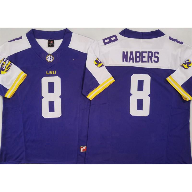 LSU Tigers Football Trikot Herren College Stil Bestickt Trainingsuniform NCAA Teamkleidung