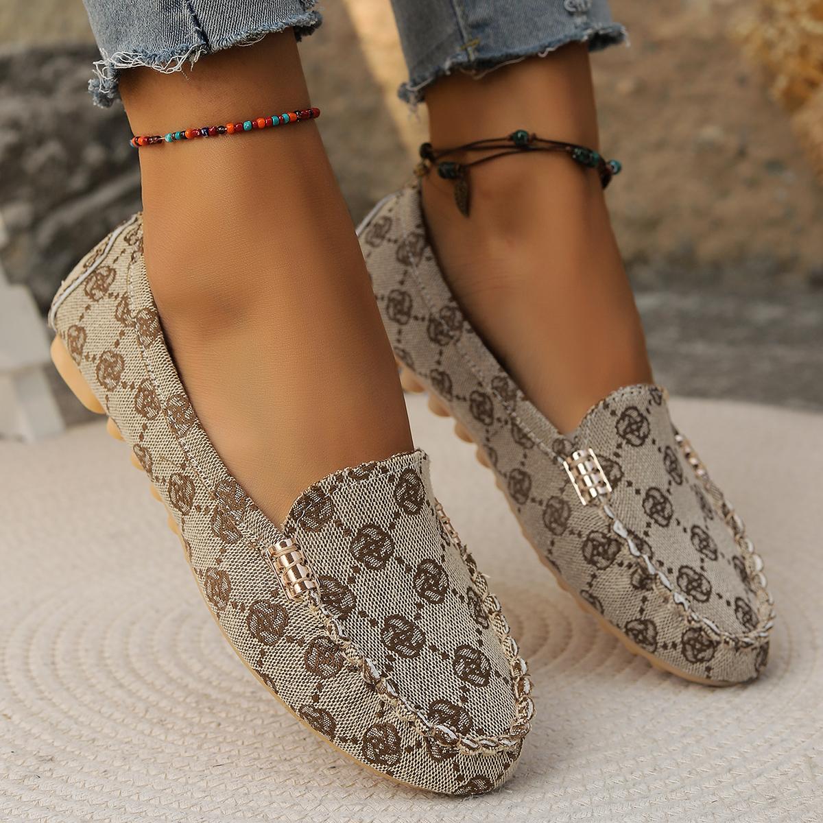 

Модные весенне-осенние лоферы, износостойкие женские повседневные туфли, модные нескользящие мягкие туфли на плоской подошве, лоферы спортивные zapatos de mujer 35 хаки