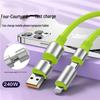240W 4-in-1 Mecha Data Cable for Type-C: Compatible with Huawei and Apple 15/17 with PD Extended Charging.