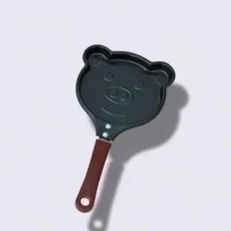 Mini Egg Fry Kitchen Supplies Breakfast Love Pan Pancake Pan Heart Omelette Pan Jarhead Without Pot Cover Cast Iron Black Items