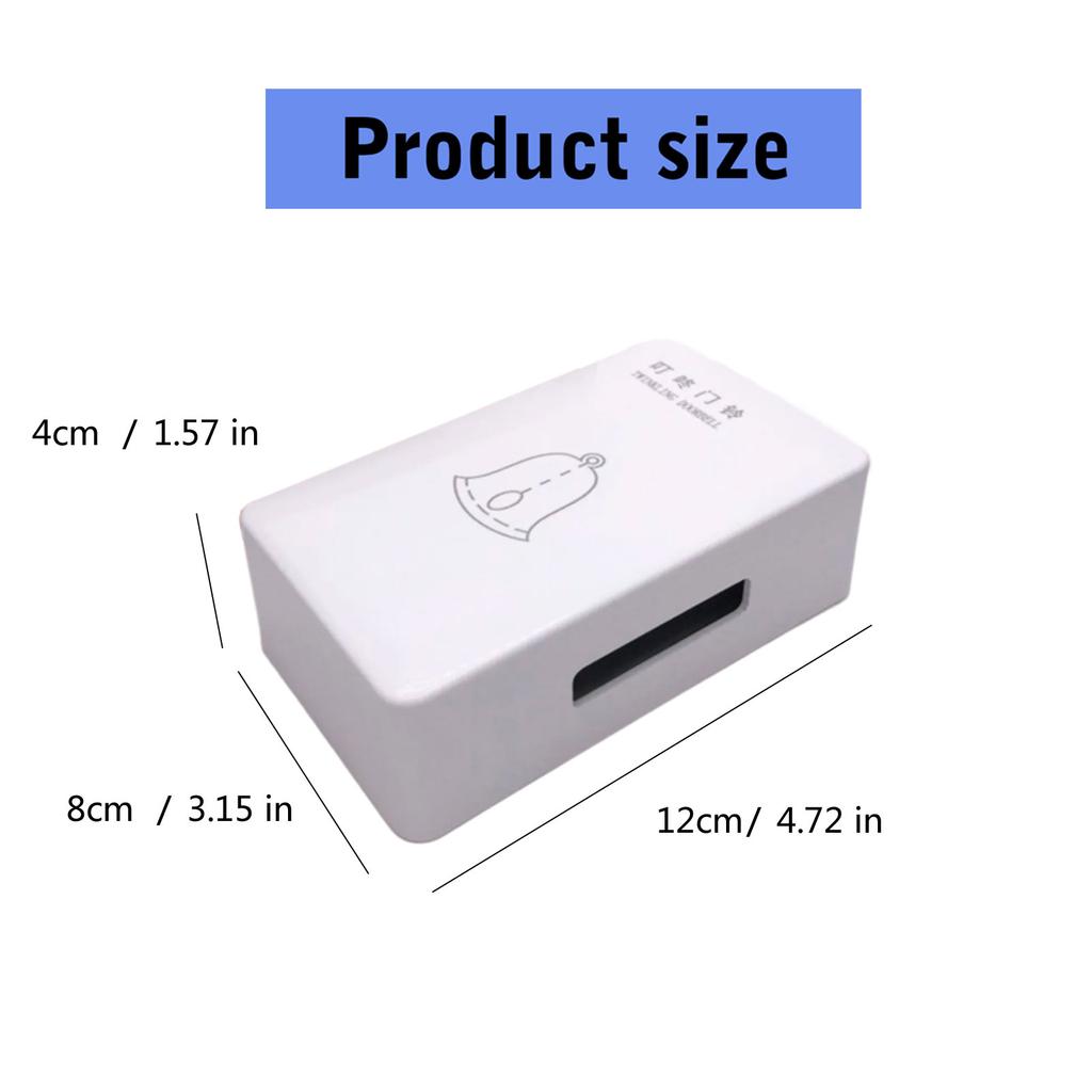Electric Induction Doorbell 220V Wired Door Bell Chime Surface Mount 2 Wires Mechanical Doorbell Easy To Install
