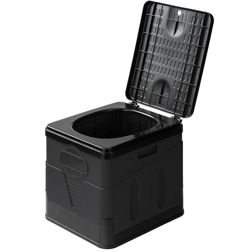 Toilettes Portables, Toilettes Portables Améliorées pour Adultes Camping, Toilettes de Camping Hautes Portables pour la Maison/Camping/Bateau/Randonnée/Longs Voyages