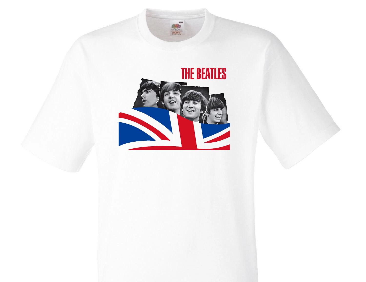 THE BEATLES Rules Rock Fun Music 100% Cotton T-shirt Mens Tees Top -085- 2XL