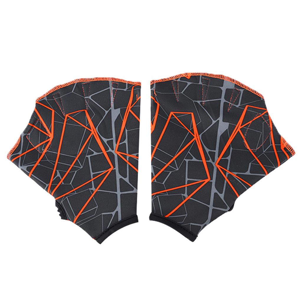 Swim Gloves Non-slip Adjustable Breathable & Quick-drying for Men and Women Print Design for