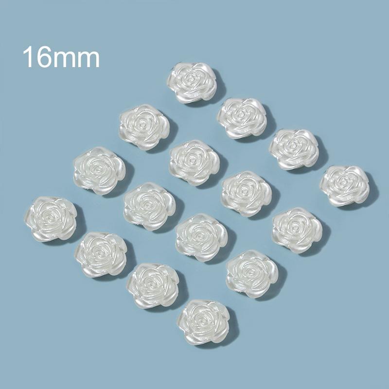 

10/20/50pcs ABS Camellia Beads Flat Back Single Hole Loose Spacer Beads for Household DIY Jewelry Making Bracelets Earrings Tmz 10pcs