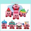 Charming Kirby Anime Games Cute Cartoon Pink Kirby Waddle Dee Doo Pvc Doll Ornaments