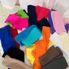 Colorful Calf Socks Velvets Knee High Stockings Lightweight Breathable Knee High Socks Student Girls Middle Tube Socks