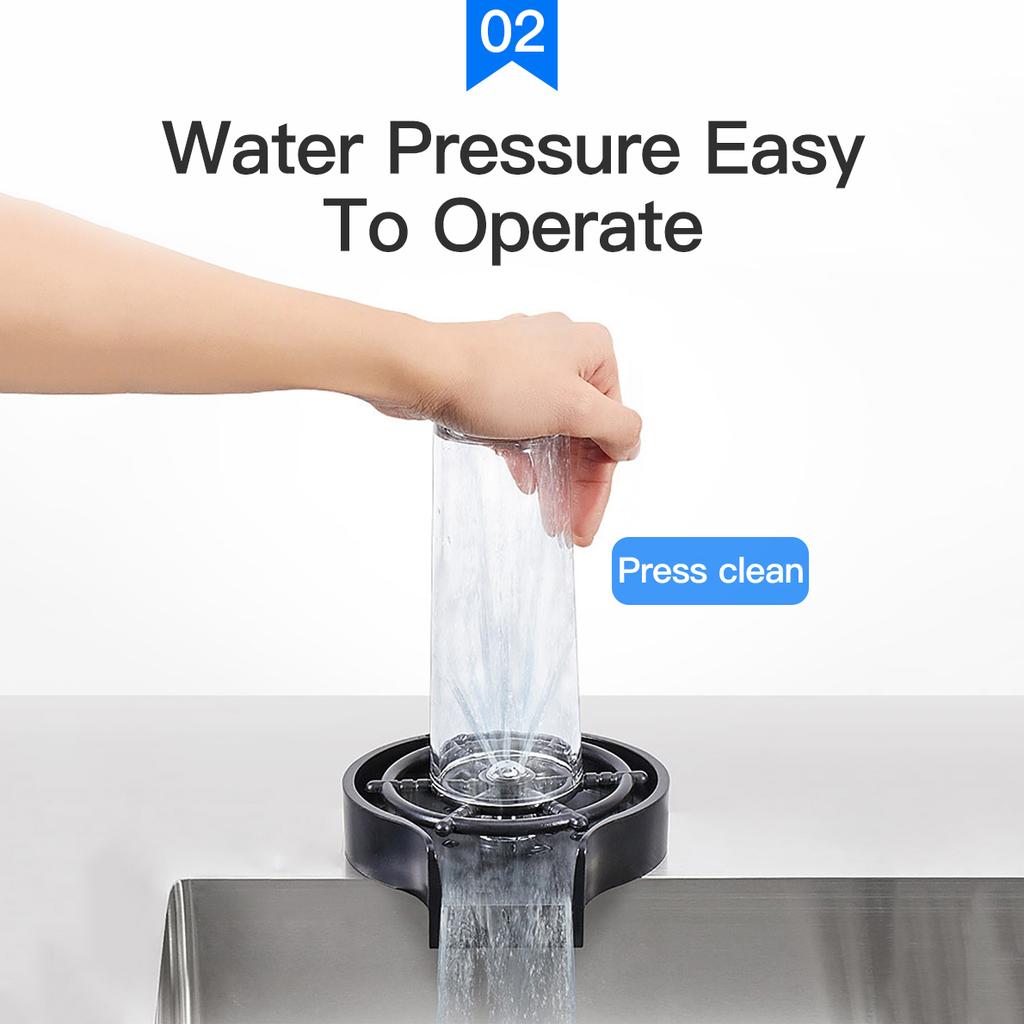Koheel Automatic Cup Washer Glass Bar Rinser Coffee Jug Wash Cup Tool Kitchen Tools & Gadgets Special Tools