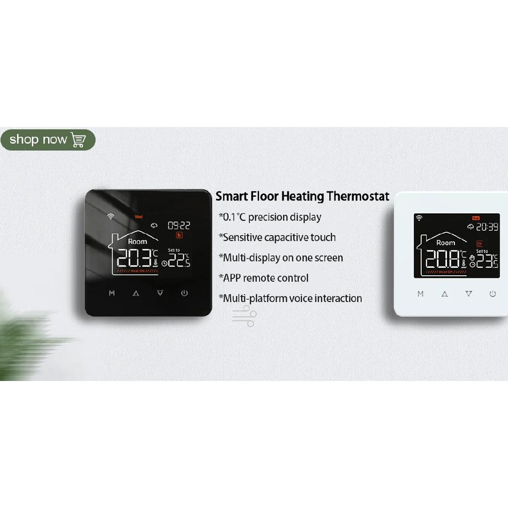 WiFi Heat Floor Programmable Thermostat 220V 16A Electric Home Underfloor Warm Heating Temperature Controller APP Remote Control