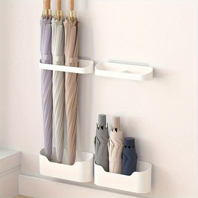 Portaombrelli da parete con fissaggio senza chiodi, stile multifunzionale, portaombrelli per uso domestico, portaombrelli da sole