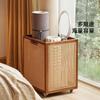 Walnut Color Dirty Clothes Basket Vine Weaving Design Laundry Hamper Toys Storage Bucket Good-looking Laundry Basket with Pulley