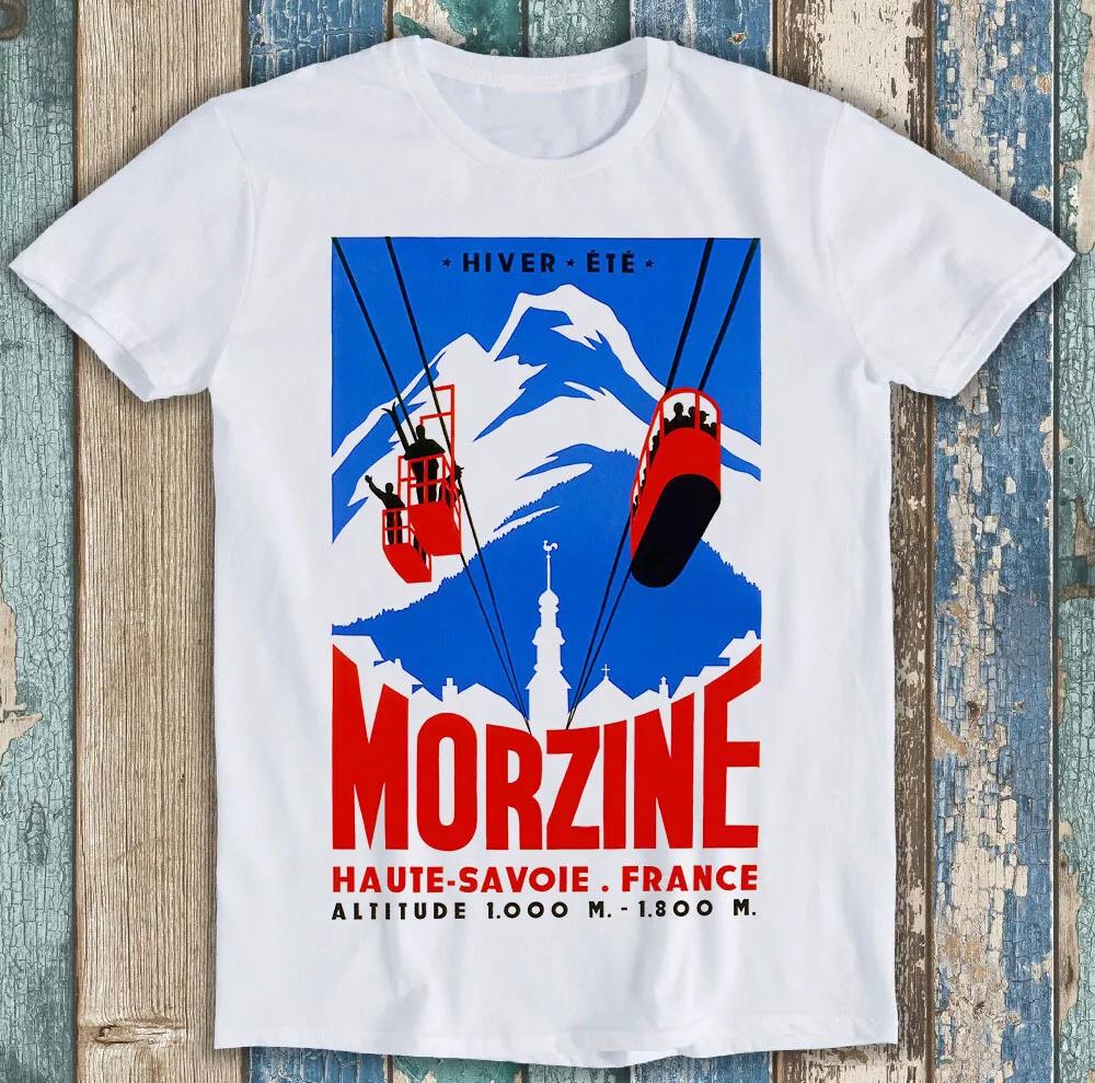 

Morzine France Vintage Ski Poster Best Seller Funny Meme Gift T Shirt M1428 2XL