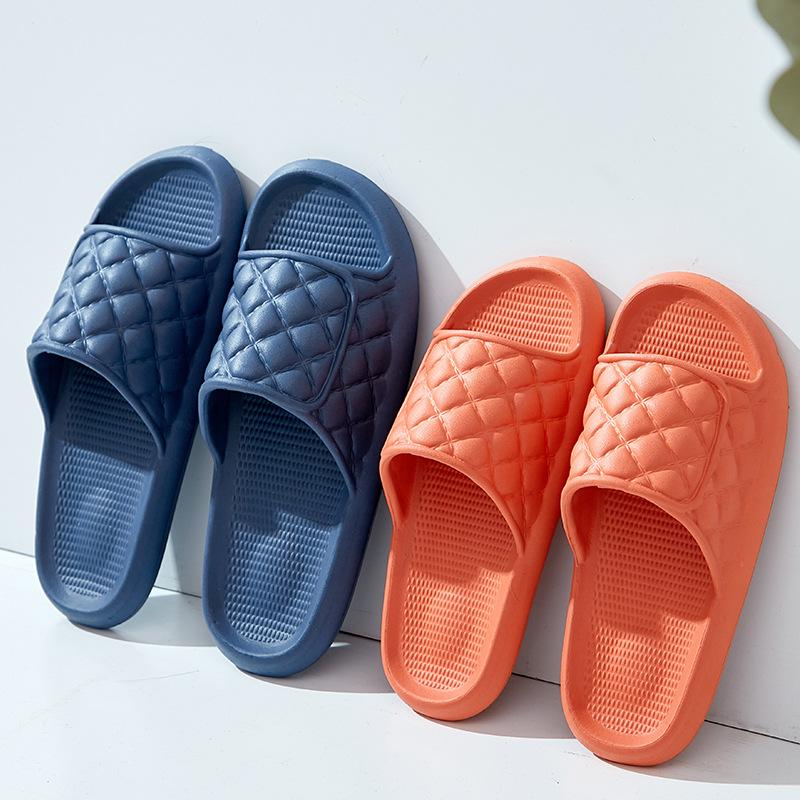 Slippers women's home use simple bathroom bath non-slip lightweight men's couple summer cool slippers