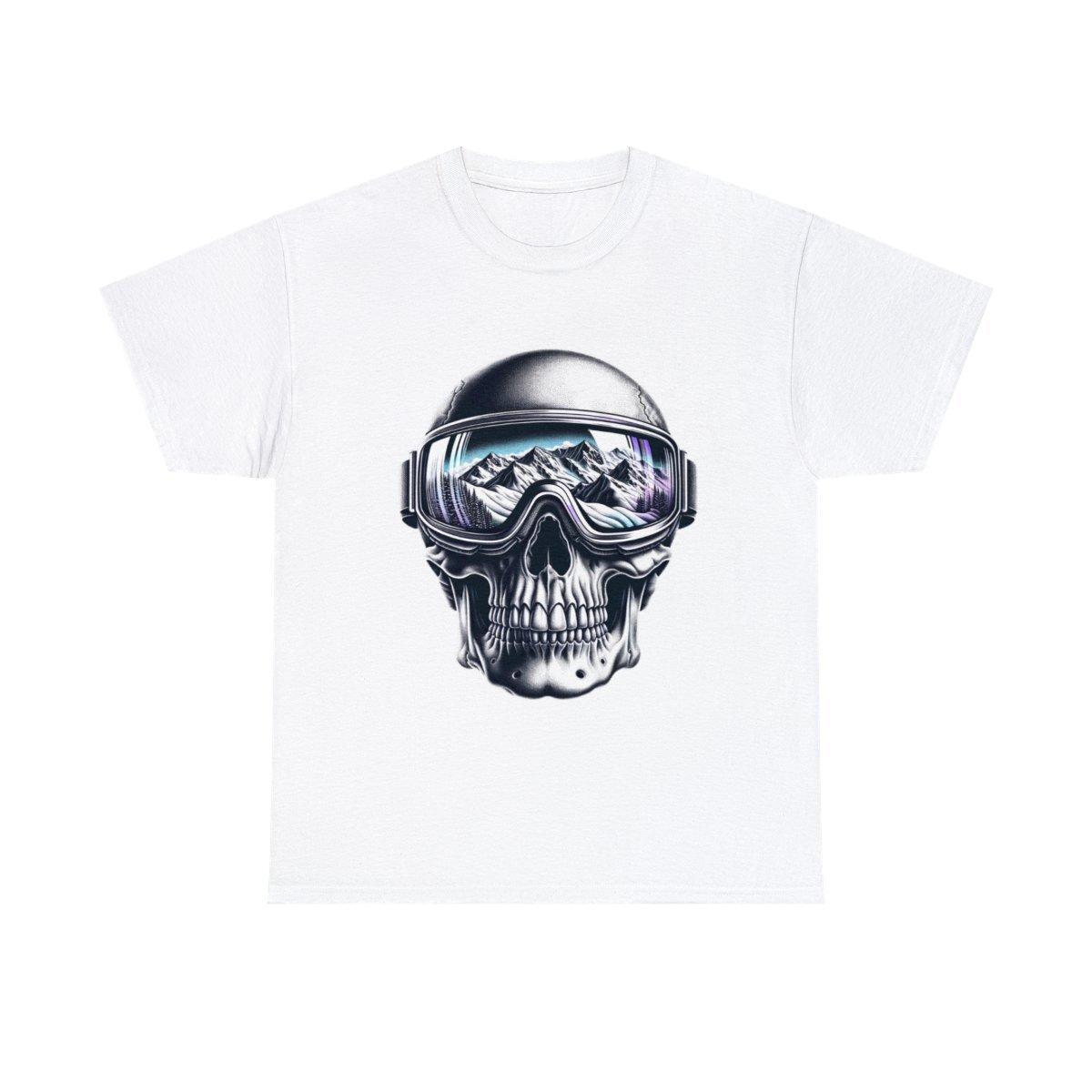 

Unisex Adult T Shirt Retro Look Skull Snowboarding Goggles Ski Aspen Colorado 5XL різнокольоровий