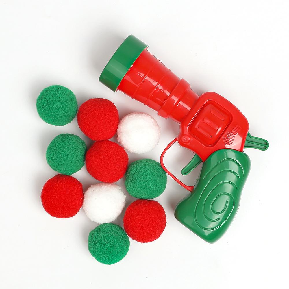 Cat Toys Pom-pom Launcher Silent Color High-elastic Hairball Interactive Self-hi Hairball Launcher Tease Cat Toy Pet Products
