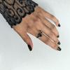 Silver Ring with Nano Sapphire 0.588ct, Item Weight 2.24 Gr (2188957)