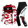 Conjunto de equipamento de motocross para crianças Kits de Jersey e Calça Juvenil criança verde Motocicleta preta 3 4 5 6 7 8 9 10 anos Fato de Off-road azul laranja Enduro cross menino menina
