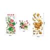 2Pcs Anti Static Flower Koi Sticker PVC Electrostatic Wall Sticker  Window Decoration