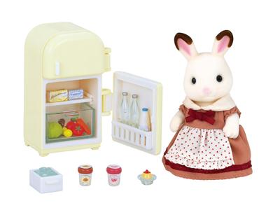 Sylvanian Families Doll and Furniture Set Rabbit Mother and Furniture ST Mark Ages 3 and Toy Sylvanian Epoch [Chocolate Set] DF-08 Certified, Up,