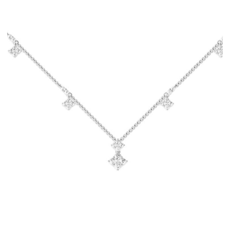 APM Monaco Brand Logo Design Synthetic Cubic Zirconia Necklace Women s Silver White WC7351OX