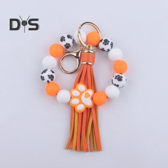 Силиконовый браслет с бусинами — фото 13