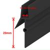 Bath Shower Screen Door Seal Strip for 4-6mm Glass Glue-free Waterproof Weatherstrip 50cm PVC Sealing Strip Bathroom Accessories