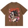 230 Gsm 100% Cotton Demon Slayer V71 Nezuko Demon Print Unisex Heavy Cotton T Shirt