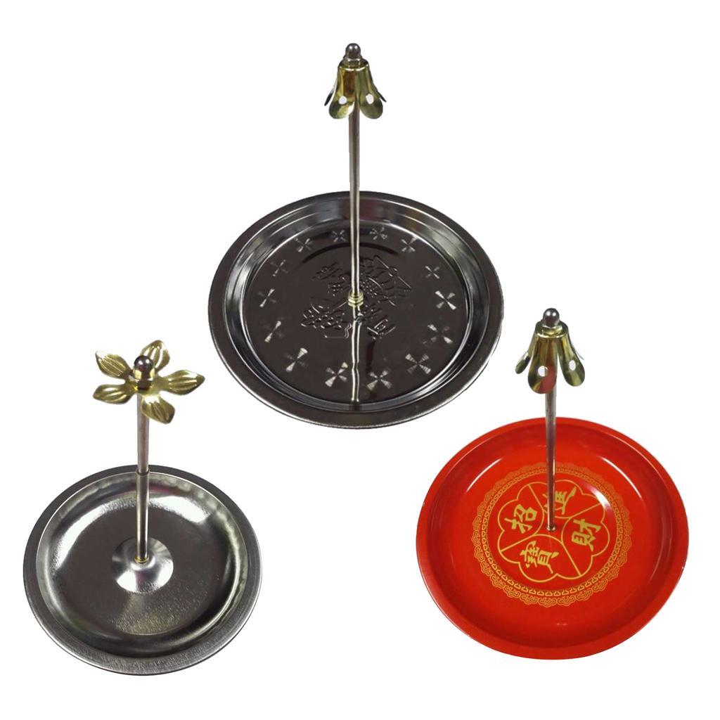 Verstellbare Räucherstäbchenhalter-Brennerplatte für Sandelholzspiralen, 2 Stück, 11 cm