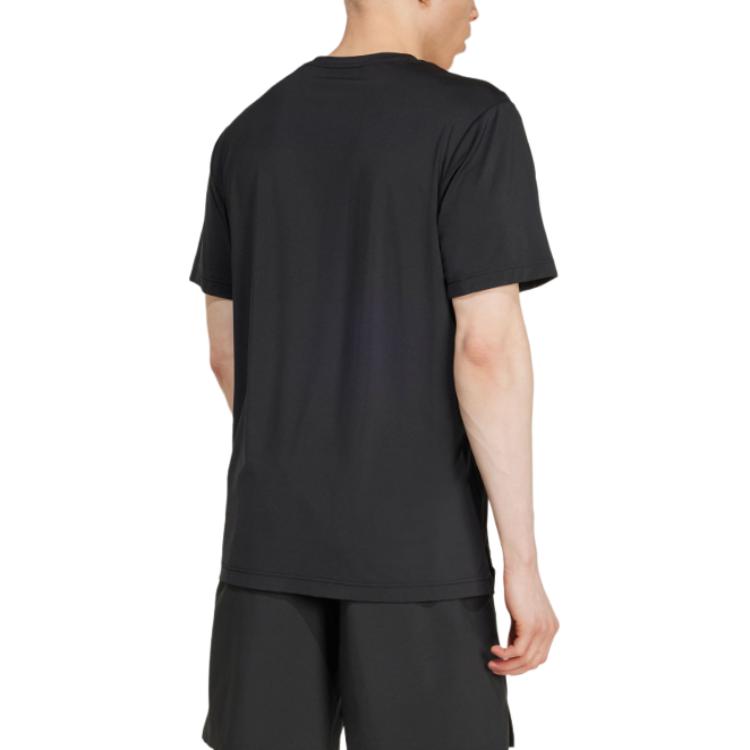 Adidas T Shirts Men's Black Crew Neck Moderate JD0196
