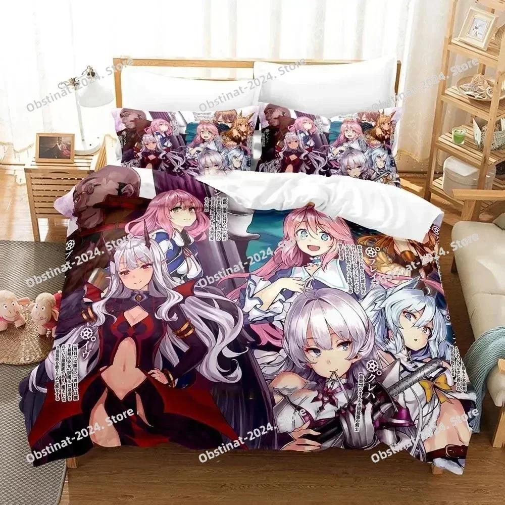 Anime Redo of Healer Bedding Set Boys Girls Twin Queen Size Duvet Cover Pillowcase Bed Kids Adult Fashion Home Textile