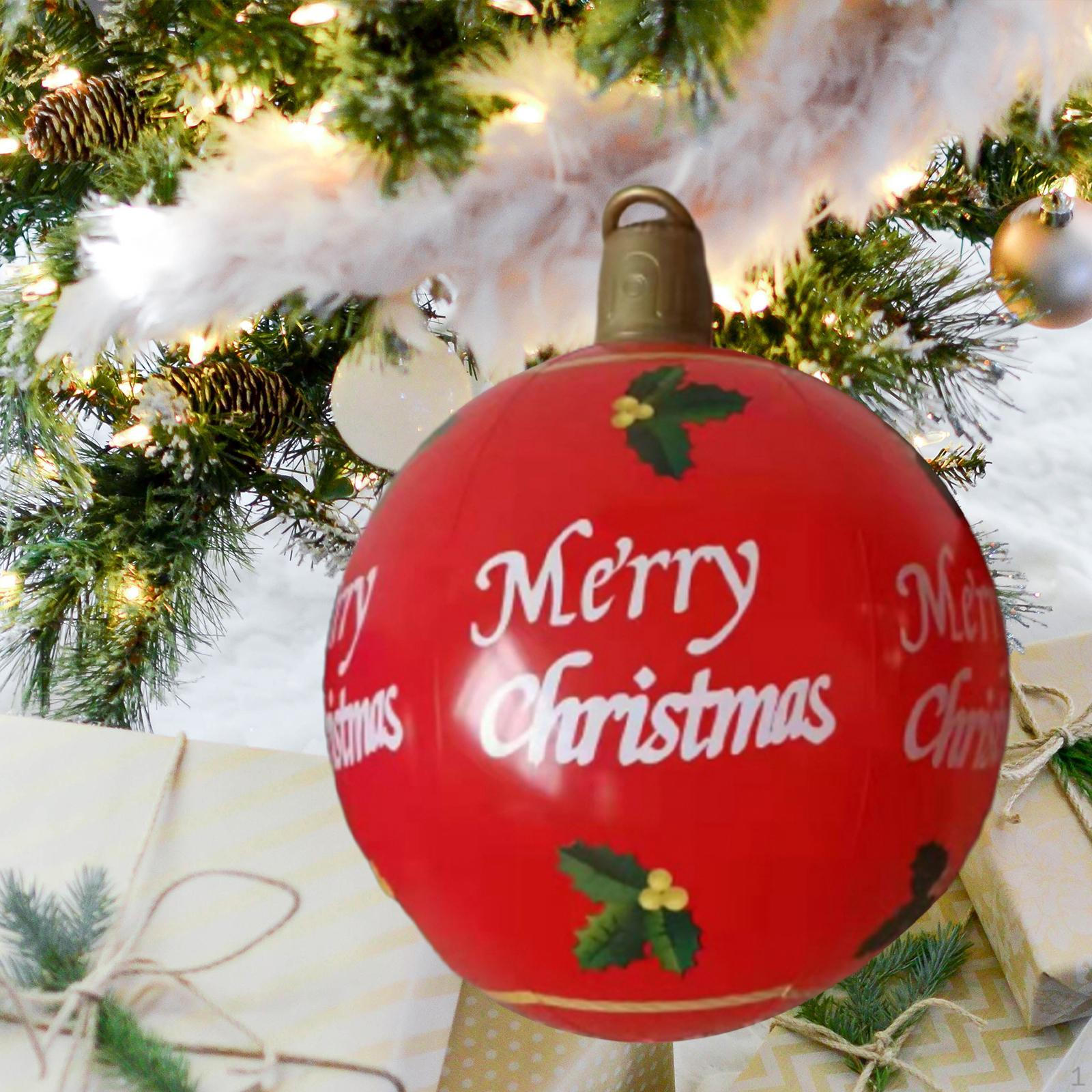 

50 см надувной рождественский шар наружное украшение украшение для двора праздник Merry Christmas Word