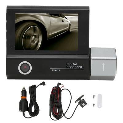 Front Rear Dash Camera 1080P 3.0 Inch IPS HD Screen Smart Motion Detection Waterproof Night Vision