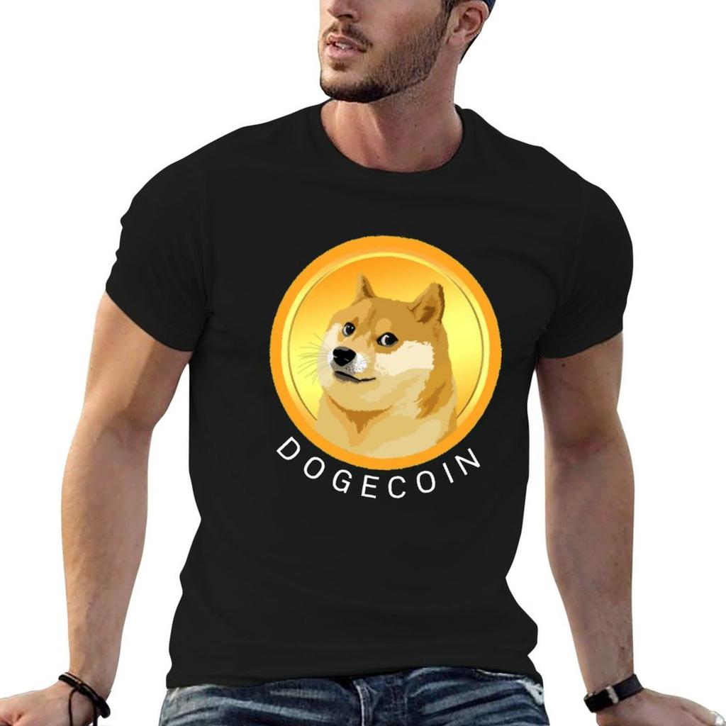 Dogecoin Tshirt Plus Size Lightweight Tee Shirt