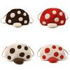 Shape Mushroom Children Plush Single Shoulder Crossbody Bag For Gift School