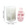 Christmas Silicone Candle Mould Snowman Shape Easy Releases Designs Handmade Gift For Holiday Decoration