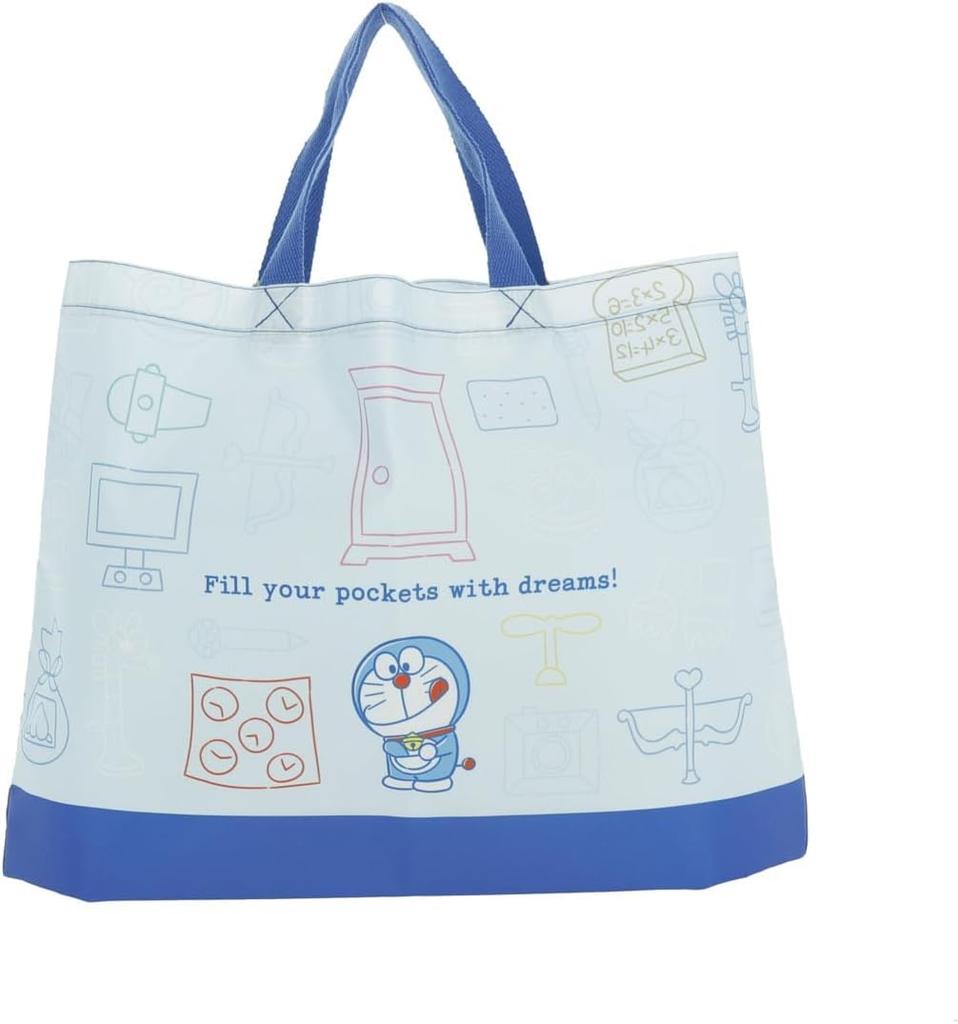 Marushin Lesson Exciting Tote School Suitable for Boys and Character 2825007600 "I'm Doraemon" Bag, Tool, Bag, Preschool/Kindergarten/Elementary