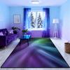 3D Aurora Starry Sky Purple Blue Carpet Rug for Home Living Room Bedroom Sofa Doormat Decor Kid Area Rug Non-slip Floor Mat