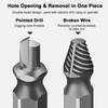 13Pcs   Damaged   Remover Tool Steel Broken Speed Out Damaged Screw Extractor Drill Bit Screw Extractor Set For Slippery Broken Damaged and Rus