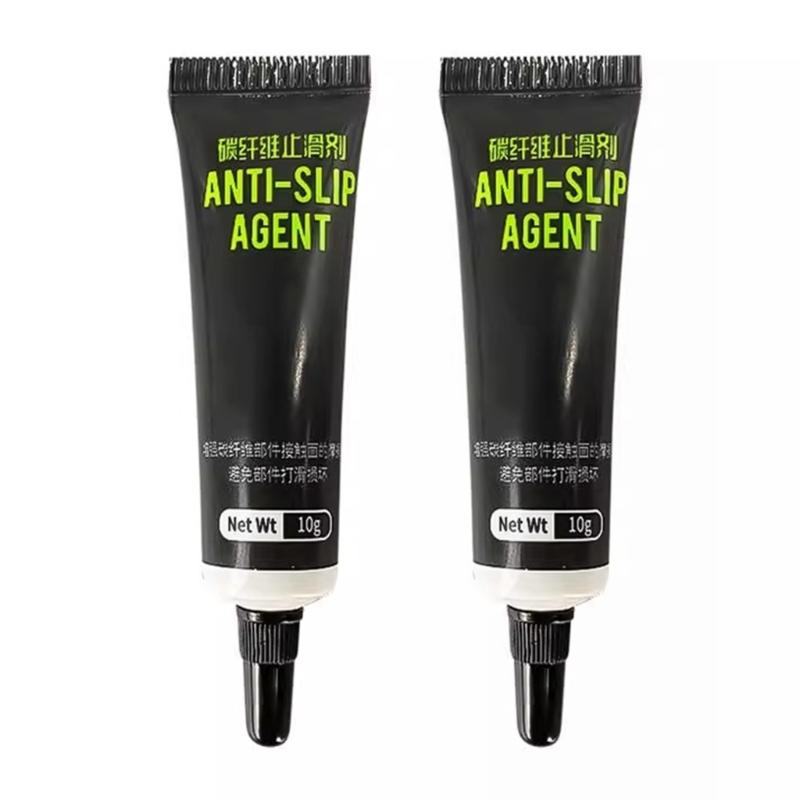 

2Pcs 10g Carbon Fiber AntiSlip Agent for Seatpost Handlebar Frame Stem Surfaces Protections Bike Grease Easy to Clean 1